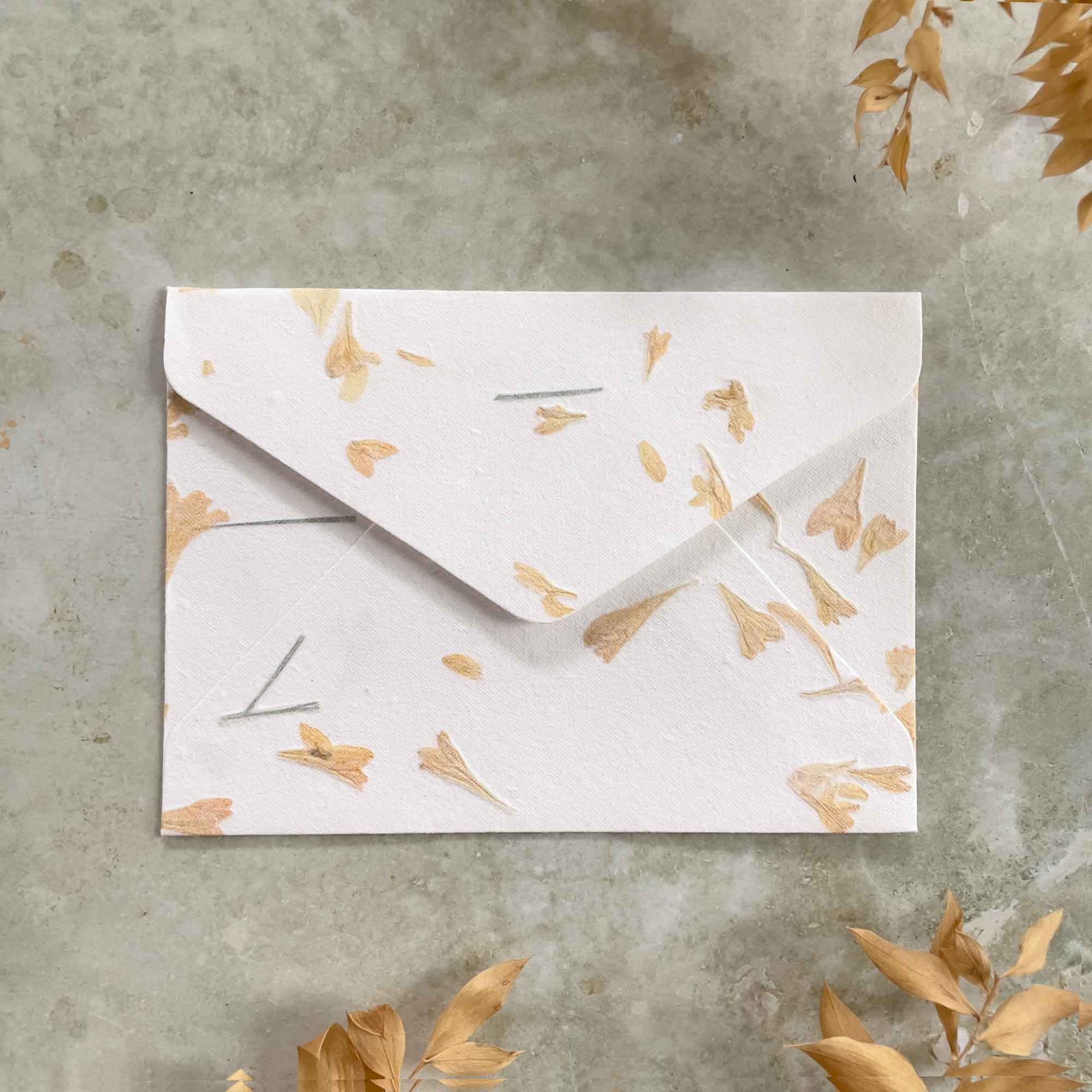 The Natural Paper Company – wholesale Stationery/notecard set – Gaillardia - Flower Handmade Paper and Envelopes | Recycled 3