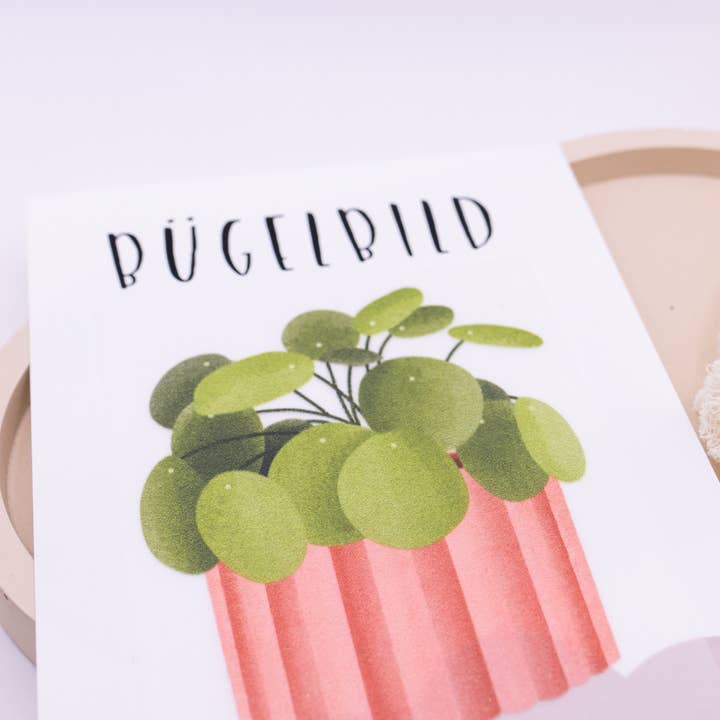 Tilda&Theo - Wholesale Sublimation transfer - Pilea patch potted plant tshirt upcyling3