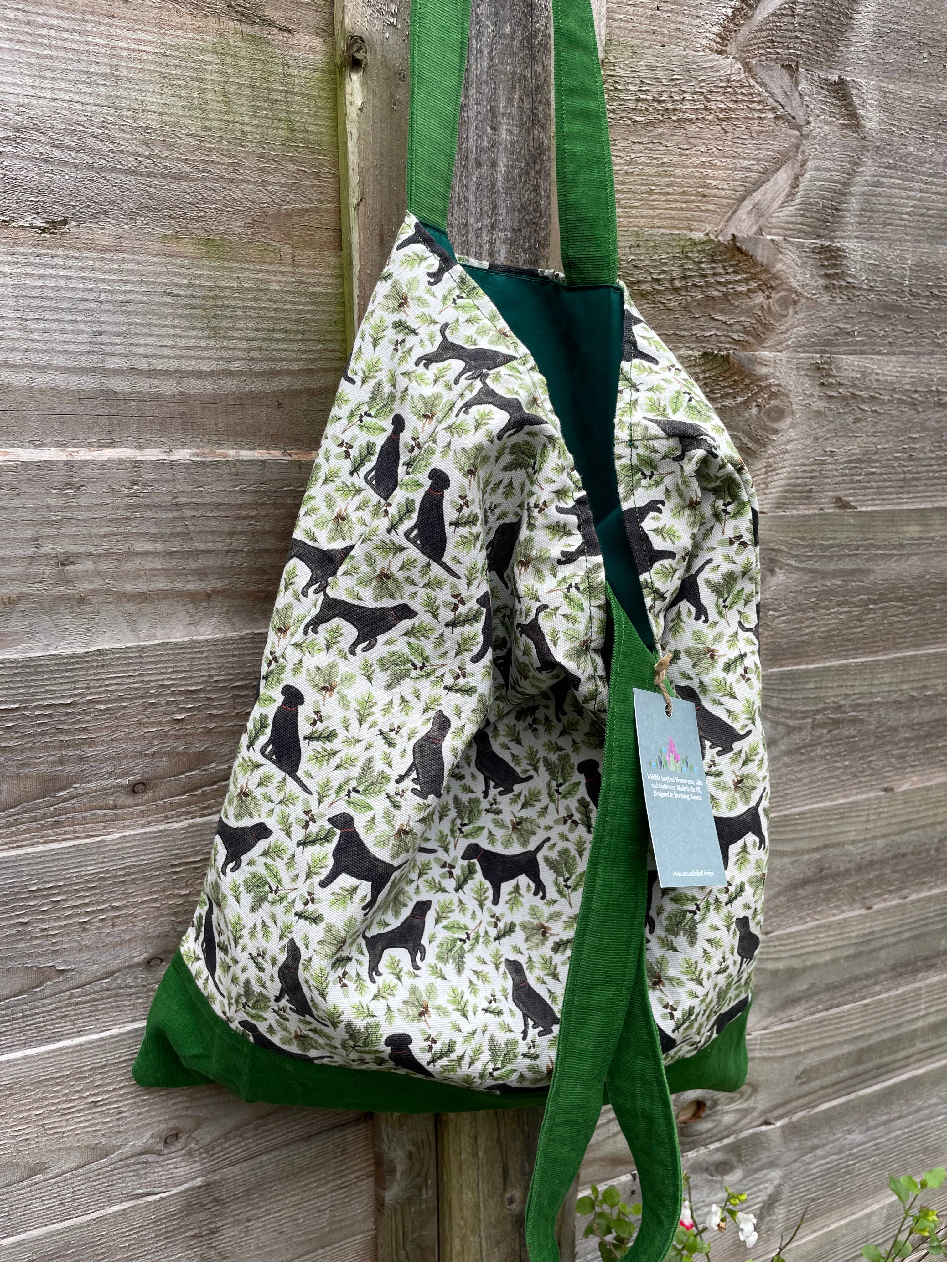 Samantha Hall Designs - Wholesale Tote Bag - Women's - Black Labrador Tote Bag3