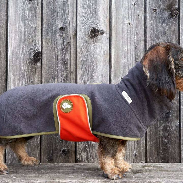 anthracite Pull en polaire pour teckel Henry en anthracite en vente sur Faire1