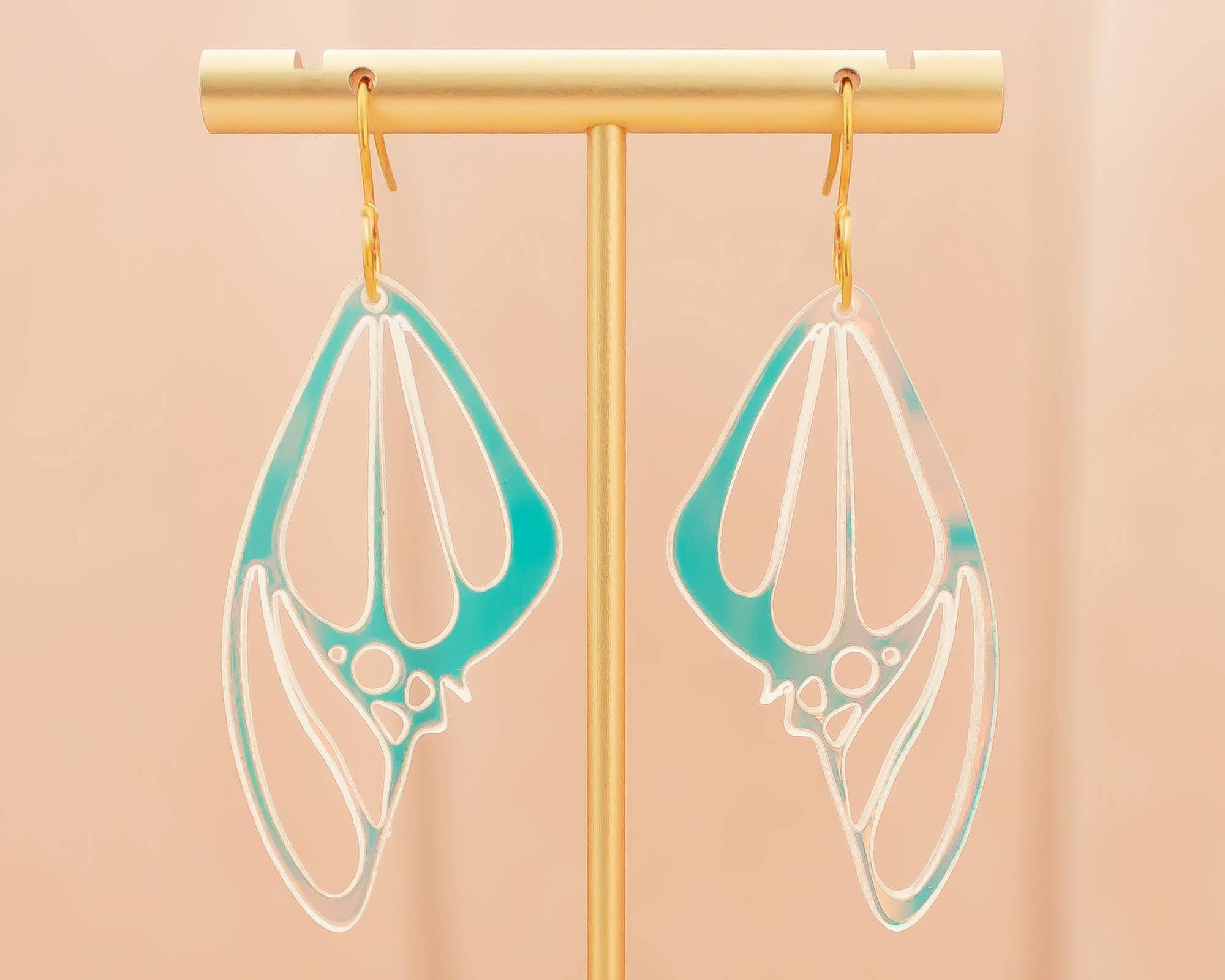 Cute Butterfly Drop Earrings | Trendy Korean Fashion | Enamel Charm Earrings  | Cute packaging