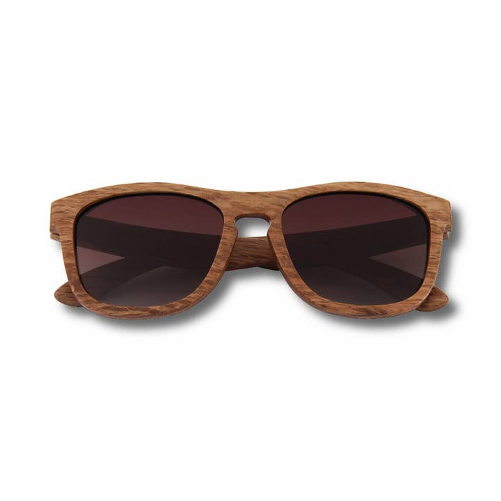 WUDN Handcrafted - Wholesale Sunglasses - Unisex - Real Zebra All Wood Jacks Sunglasses by WUDN4