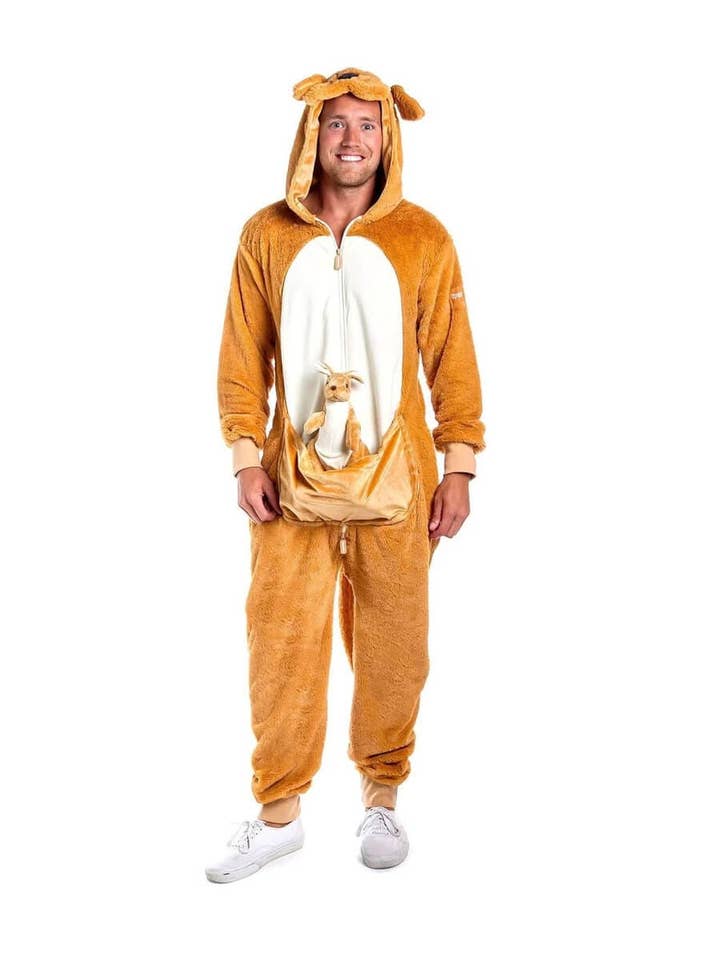 Tipsy Elves - Wholesale Onesie - Unisex - Kangaroo Costume - Halloween Aussie Marsupial Onesie1