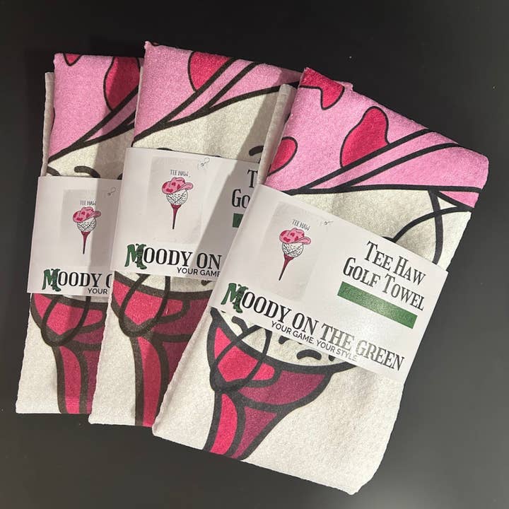 Moody on the Green LLC - Wholesale Sports Towel - Matron of Honor Pink Golf Towel3