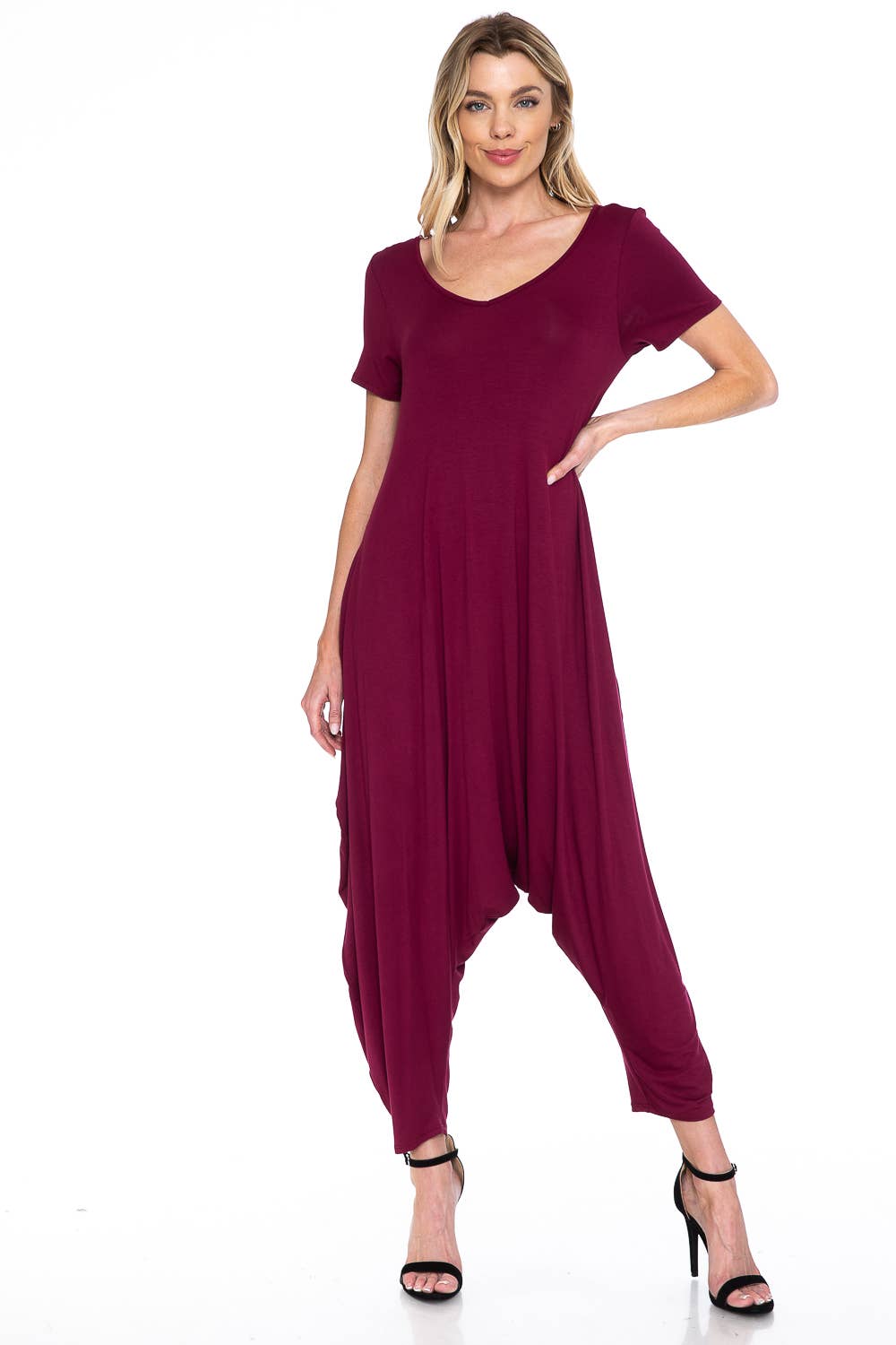 Allium - Wholesale Jumpsuit - Women's - Solid Harem Jumpsuit9