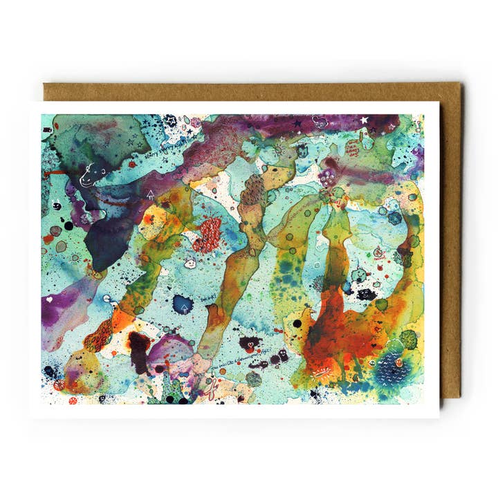 Ich bin ein Droopy Dog! Leere Karte für den Großhandel von Tamara Garvey Illustration