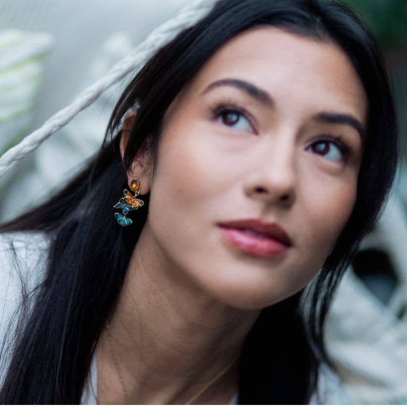 Bill Skinner - Wholesale Dangle Earrings - Butterfly Drop Earrings1