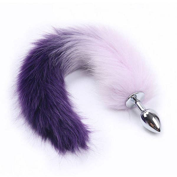 Mix Match Colors Super Long Fox Tail Anal Plug Adult Pleasure Toy - MOQ 10 Pcs for wholesale on Faire2