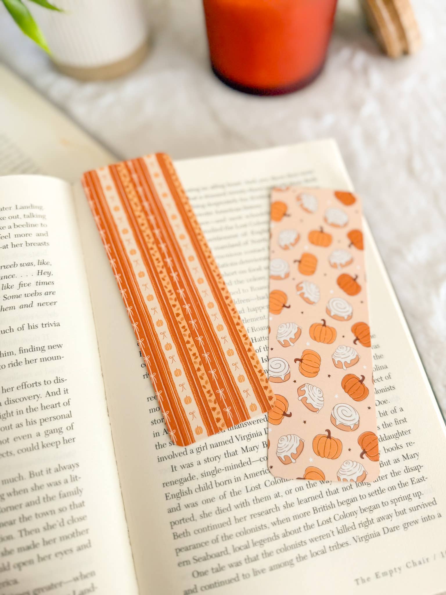 Little Turkey Shoppe - Wholesale Bookmark - Pumpkin Cinnamon Roll Bookmarks | Fall2