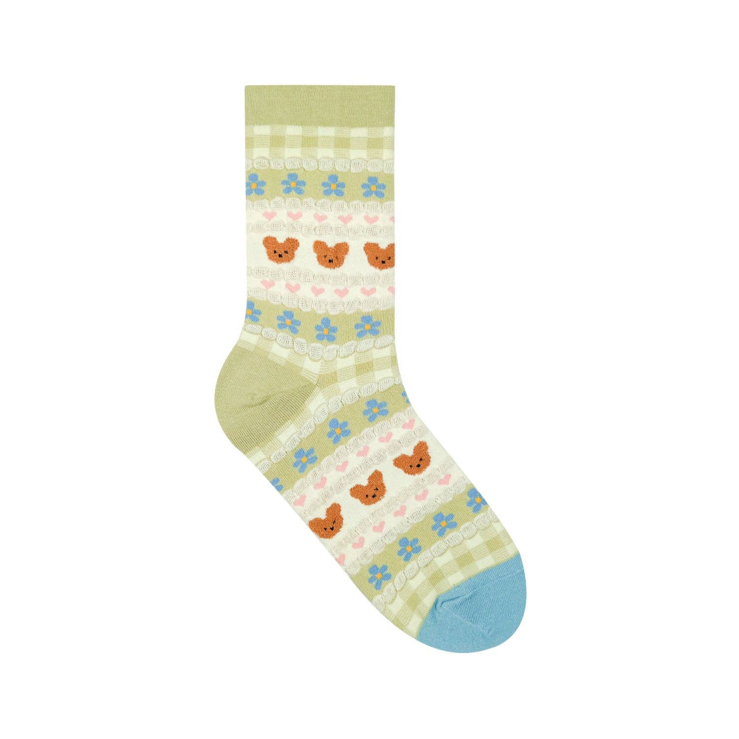 7DAYSSOCKS - Wholesale Socks - Women's - Women's Pastel Bear Crew Socks0