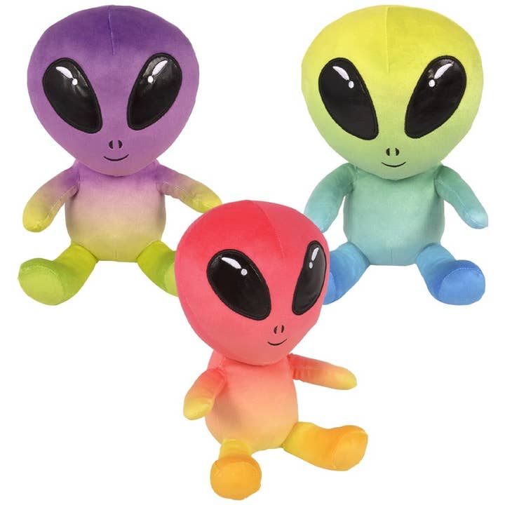La Luna Bella - Toys - Venta al por mayor Peluche - Niños y bebés - Juguetes de peluche Tye Dye Alien Plush LLB de 9 pulgadas