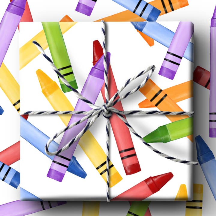 k.Patricia Designs - Vente Rouleau de papier cadeau - Papier d'emballage Crayons0