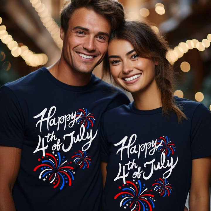 Happy 4th Of July T-Shirt for wholesale by Differently Gifted