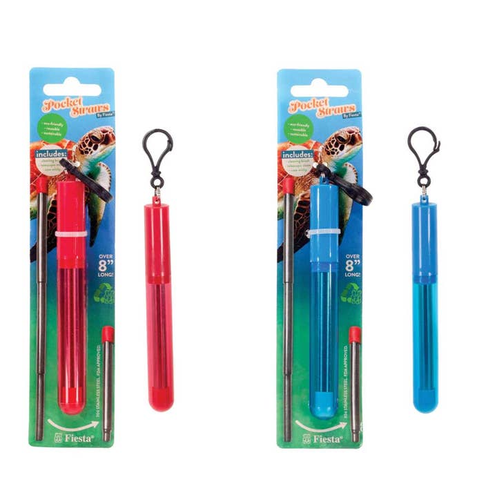 Fiesta Toys - Wholesale Drinking Straw - Eco Friendly Reusable Pocket Straws