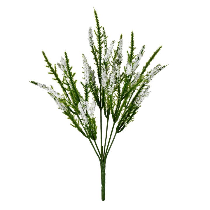 Vickerman 13" Artificial Cream Blazing Star Bush Pack of 3. for wholesale by Vickerman