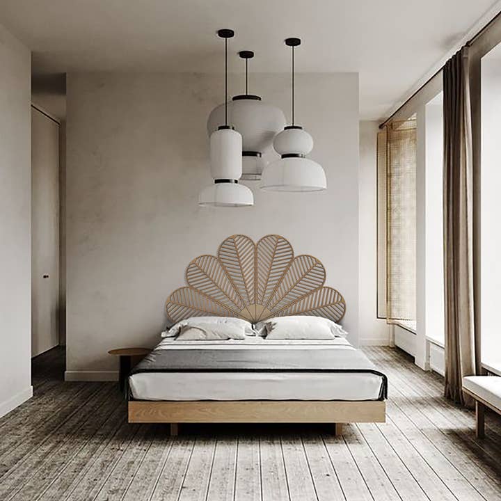 Studio Rima - Wholesale Headboard - Wooden Art Headboard - All sizes - Natural Wood - Bed Board