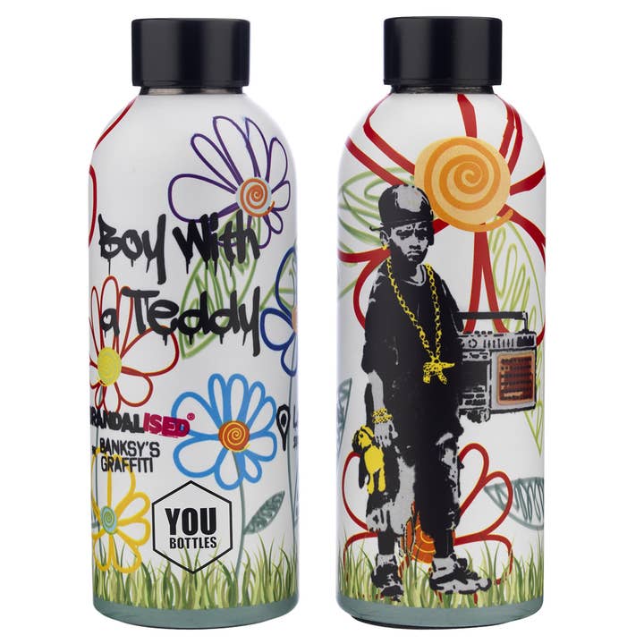 THERMAL BOTTLE 500 ML - Boy with a Teddy for wholesale by YouBottles