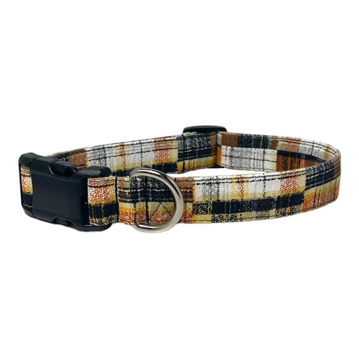"Sketch Plaid" - Dog Collar for wholesale by Sew Cute Creations By Sydni