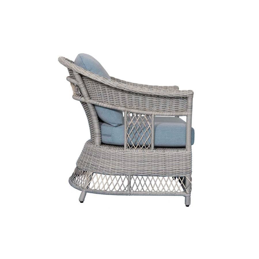 Light Blue Shell 4-Piece Wicker Sofa Set for wholesale on Faire16
