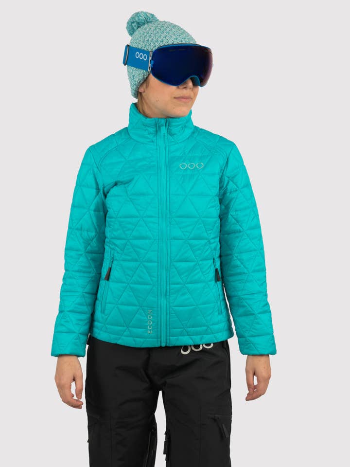 ECOON ECOACTIVE INSULATED Jacket Midlayer Women Turquoise for wholesale by ECOON
