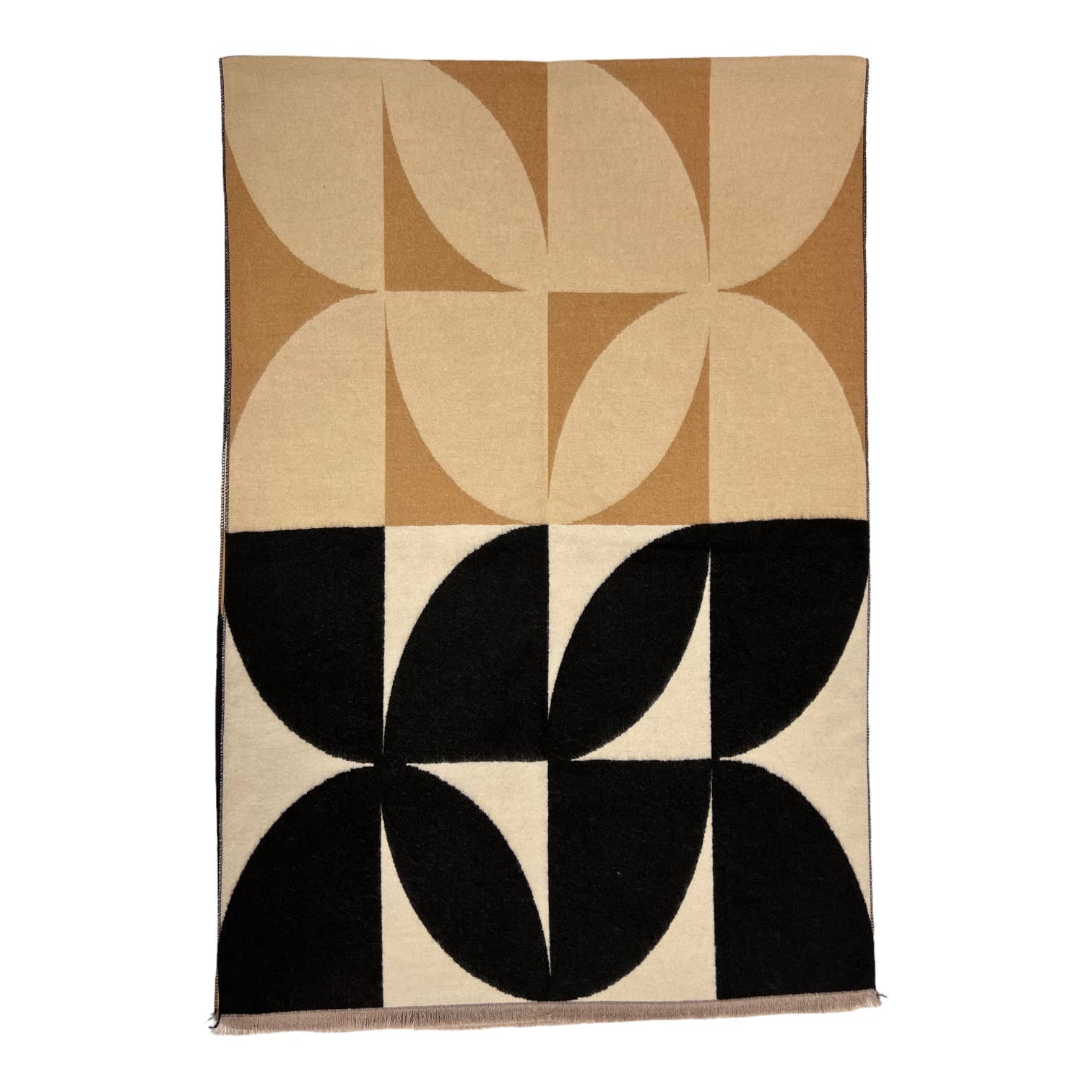 London Scarves - Wholesale Scarf - Women's - Retro print on cashmere blend scarf finished with fringes14