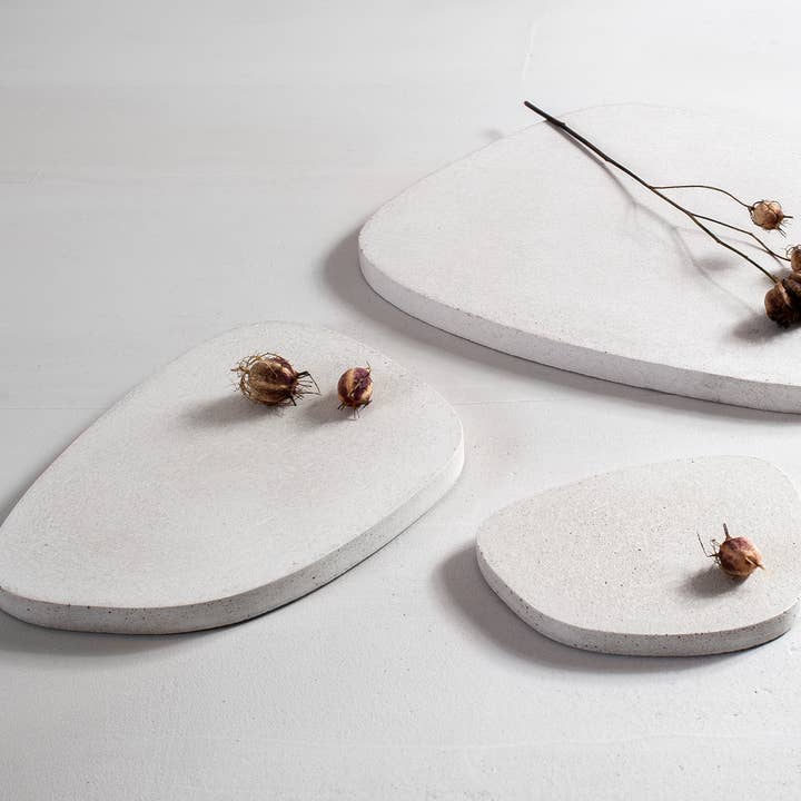 Straciatella Concrete asymmetric tray | Jewelry dish | Small for wholesale by ZOA concept