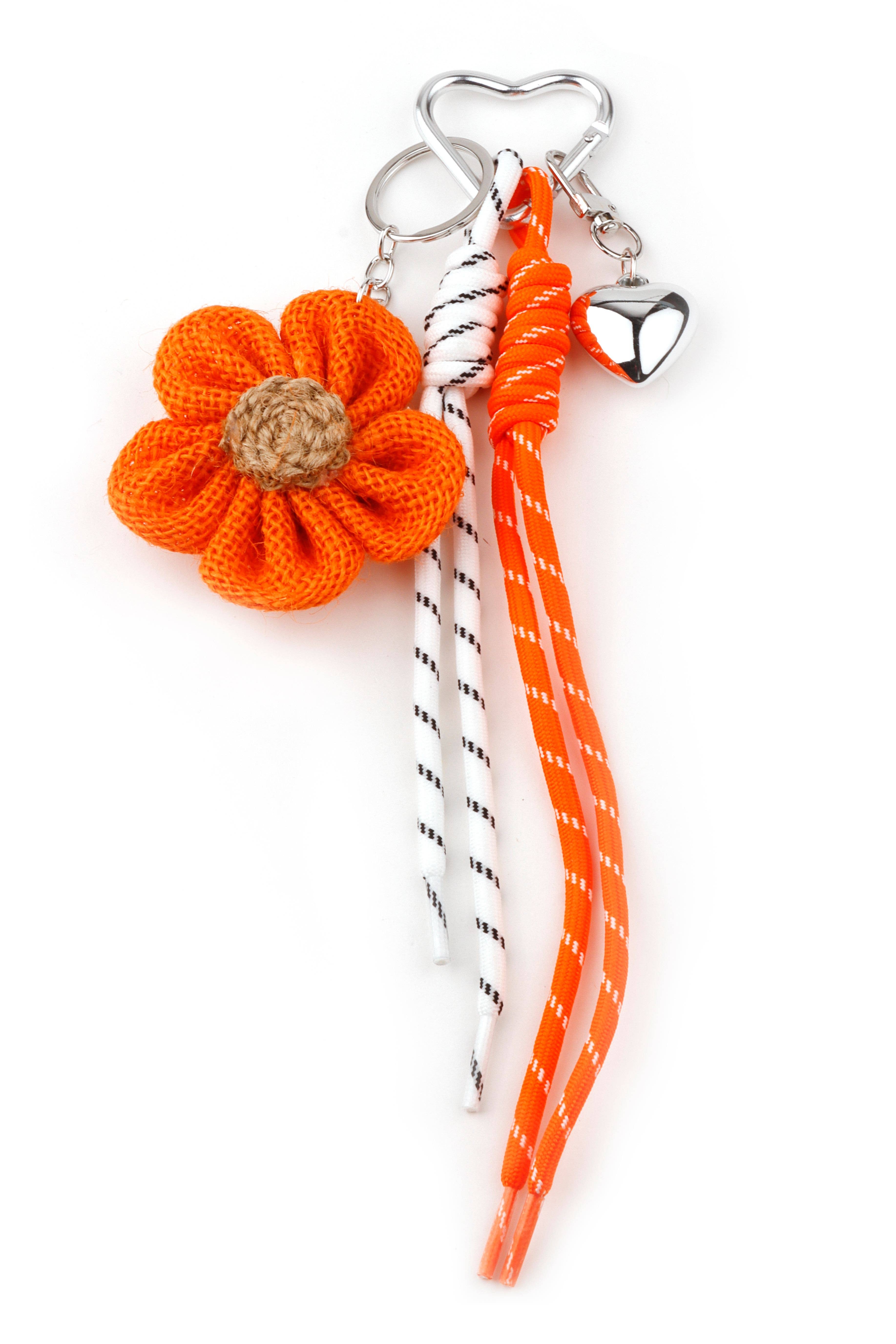 Domoflor s.l - Wholesale Keychain - Women's - Linen Flower Keychain with Ribbons4