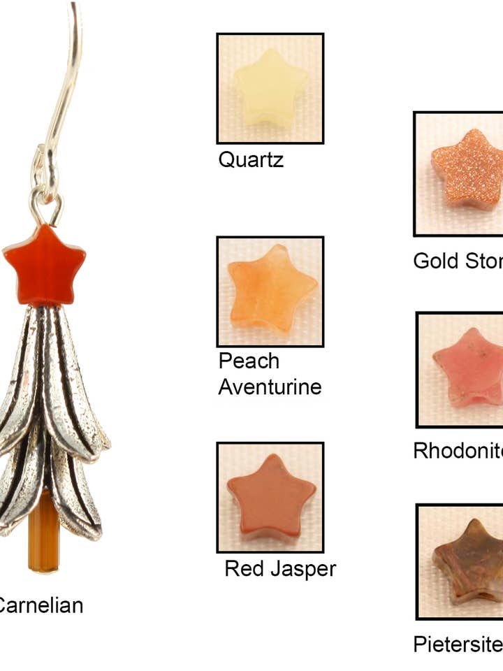 Stunning Christmas Tree Earrings - Sterling Silver for wholesale by Ardent Designs