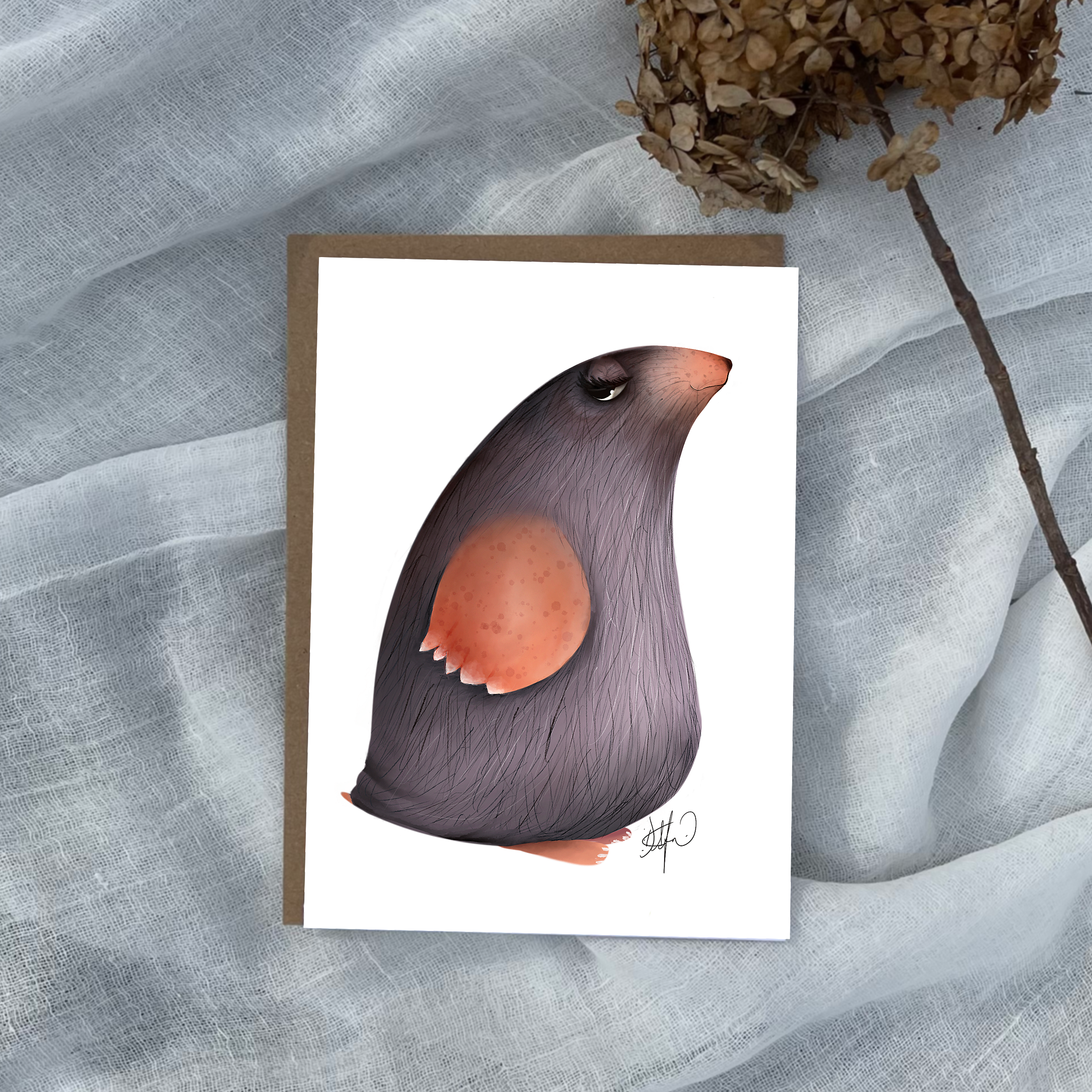 Dafri Studios - Wholesale Everyday Greeting Card - Mole Greeting Card0