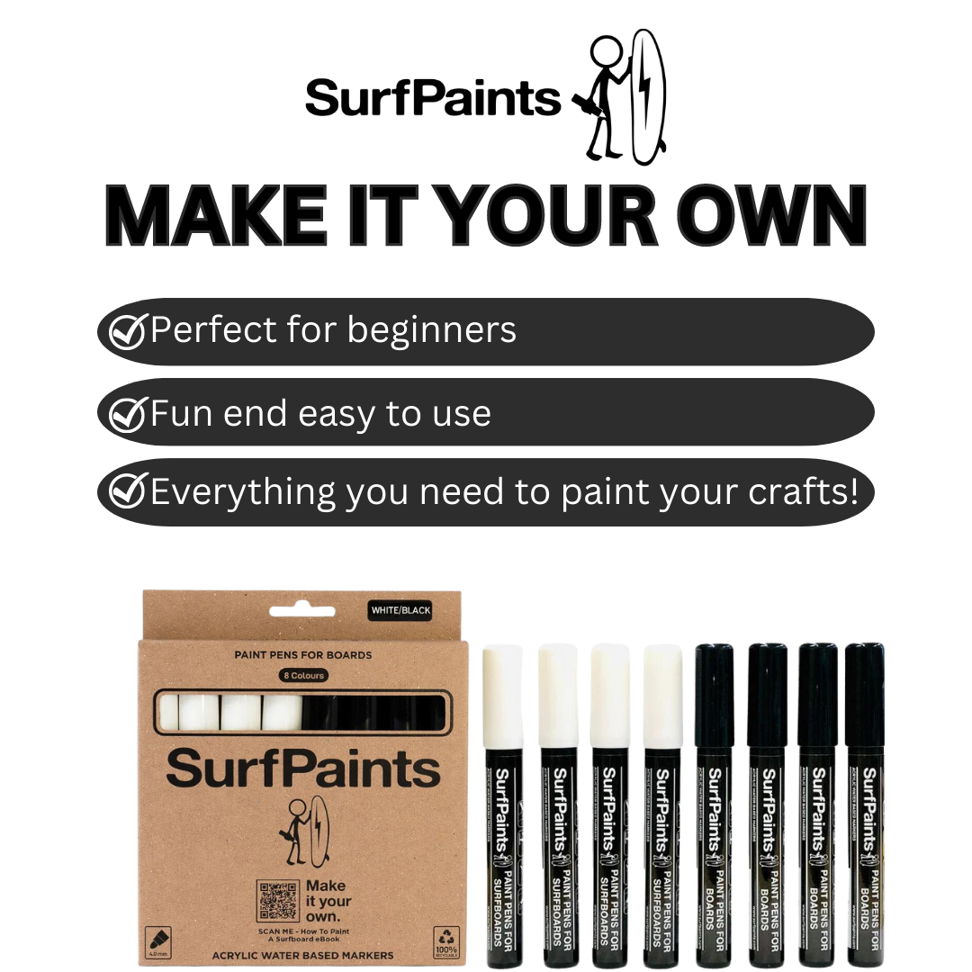 Surfpaints - Wholesale Acrylic Paint - Black & White Set3