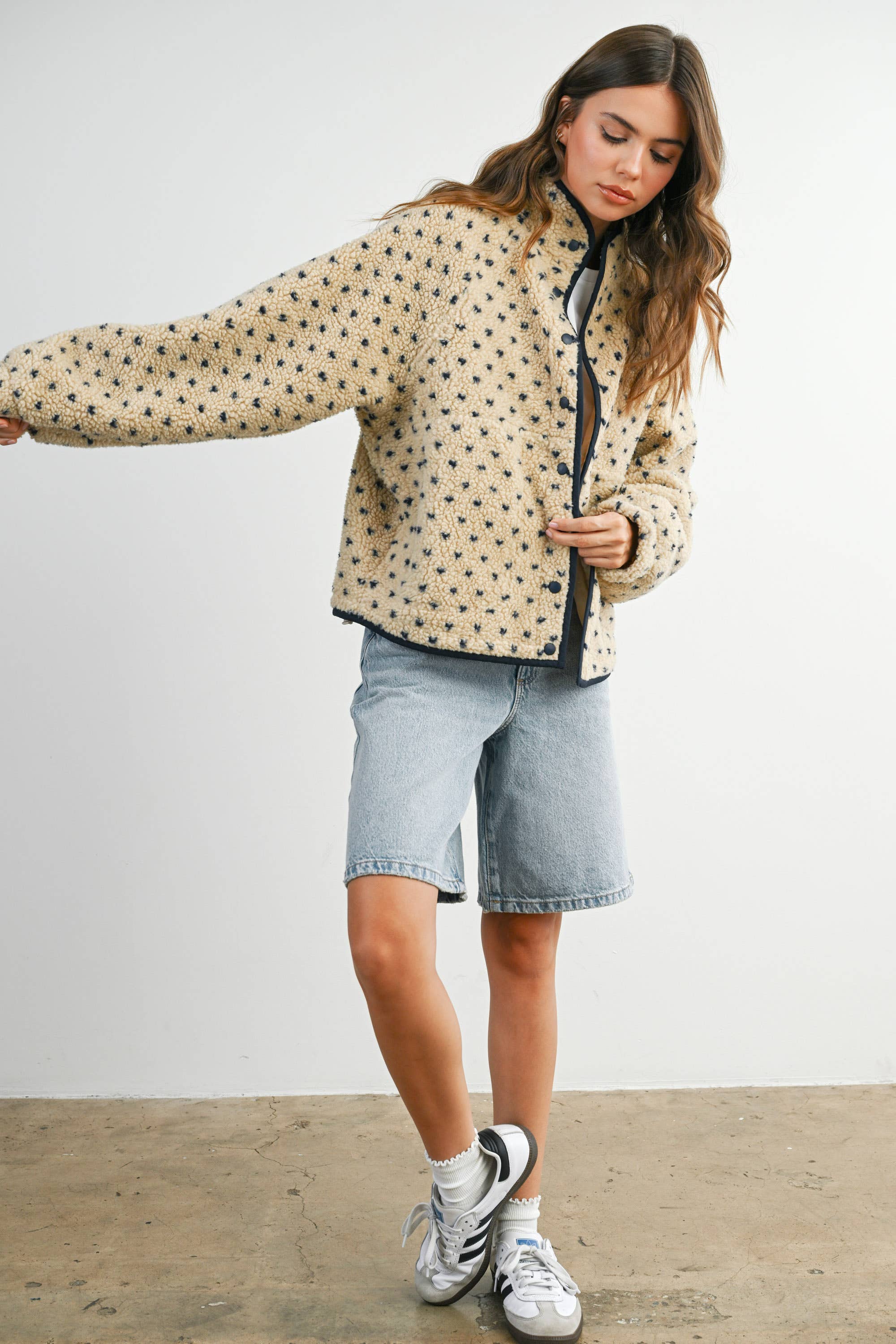 BUTTERMELON - Wholesale Jacket - Women's - High Pile Fleece Puffer Jacket - BMJ783150