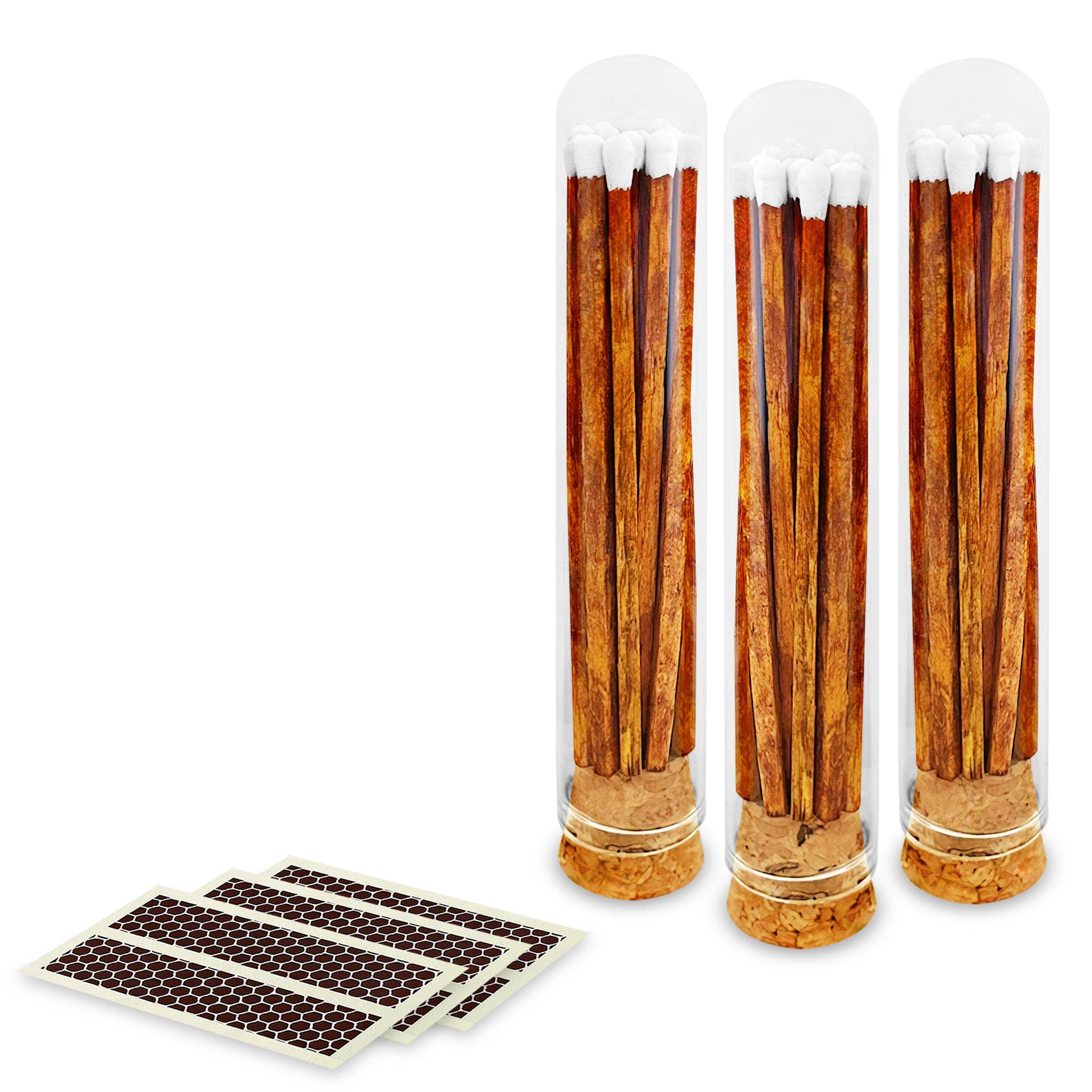 Thankful Greetings - Wholesale Matches - Custom Branded - 4" Matches in Mini Cloche Jar4