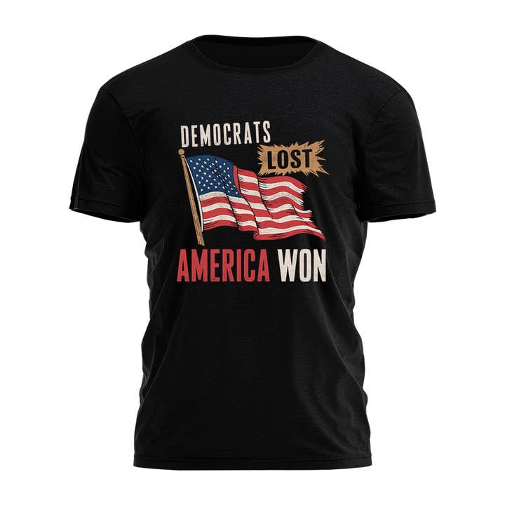 Democrats Lost - America Won Tee - 3225 for wholesale by I Love My Freedom