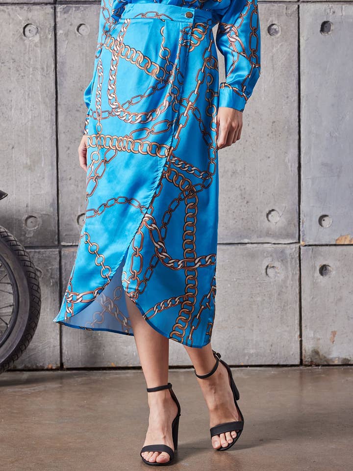 The Emily wikkelrok met print MS1083 voor wholesale door Reveuse