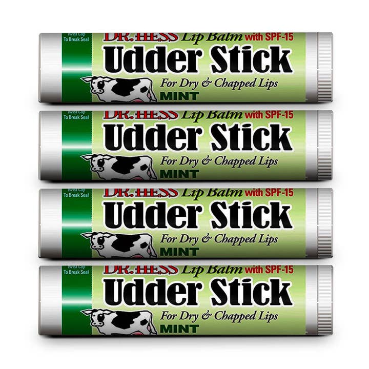 Dr. Hess Udder Stick Lippenbalsem, Munt, 4 stuks voor wholesale door Dr. Hess