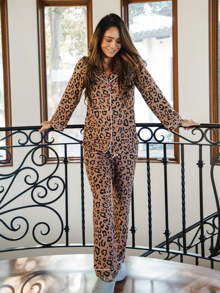 Tickled Teal - Wholesale Sleepwear set – Women's - The Nelly Pajama Set2
