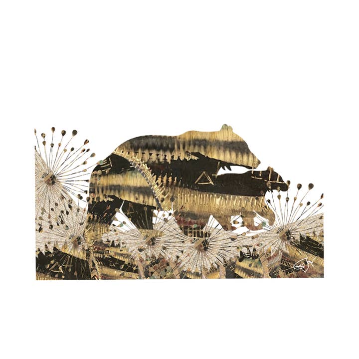 Los Osos Bear 3 A7 5X7 cartão comemorativo por atacado de Eric Jon Handcrafted