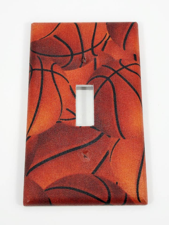 Basketballs ljus växla platta täcka för wholesale av Rusty Canvas