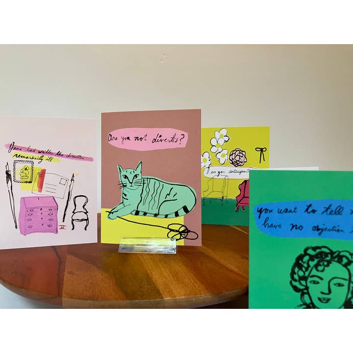 Colleen Harrington Studio - Wholesale Everyday Greeting Card - A2 Greeting Card - Are You Not Diverted?5