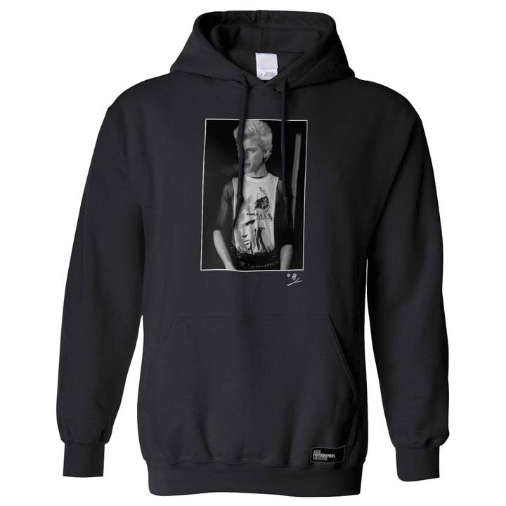 Billy Idol Generation X 1980, AP. Hoodie for wholesale by Rock Photographers Collective