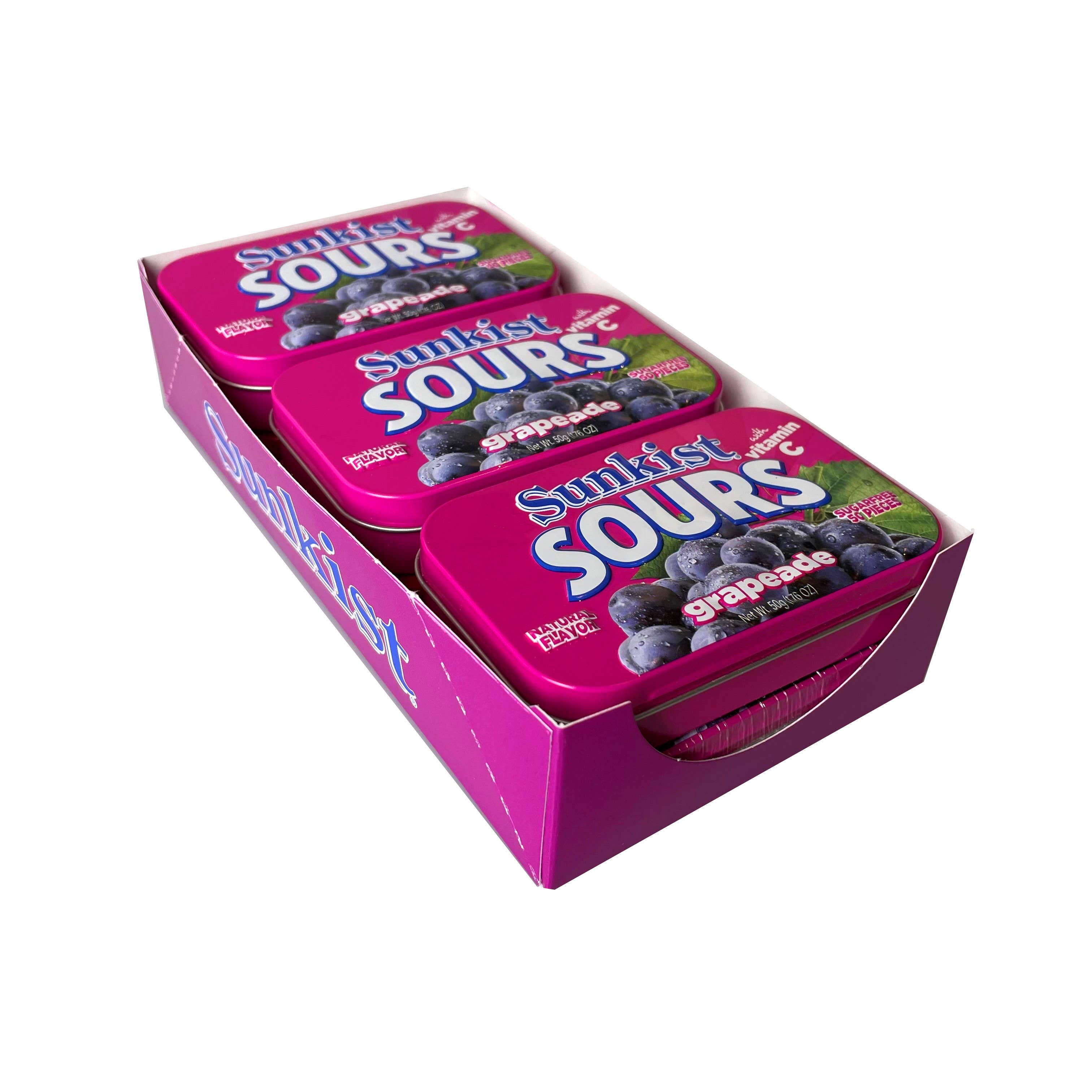 Big Sky Brands Inc. – Großhandel Bonbons – Sunkist Surs mit Vitamin C, Traube, 48 ct3