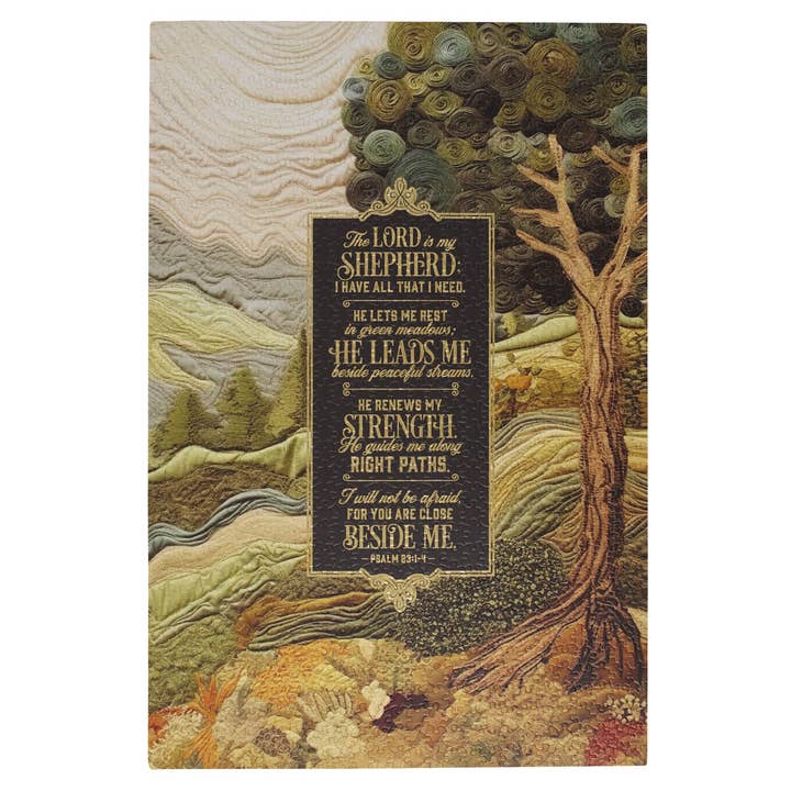 Puzzle 1000 pc. The Lord is my Shepherd Ps. 23 for wholesale by Christian Art Gifts