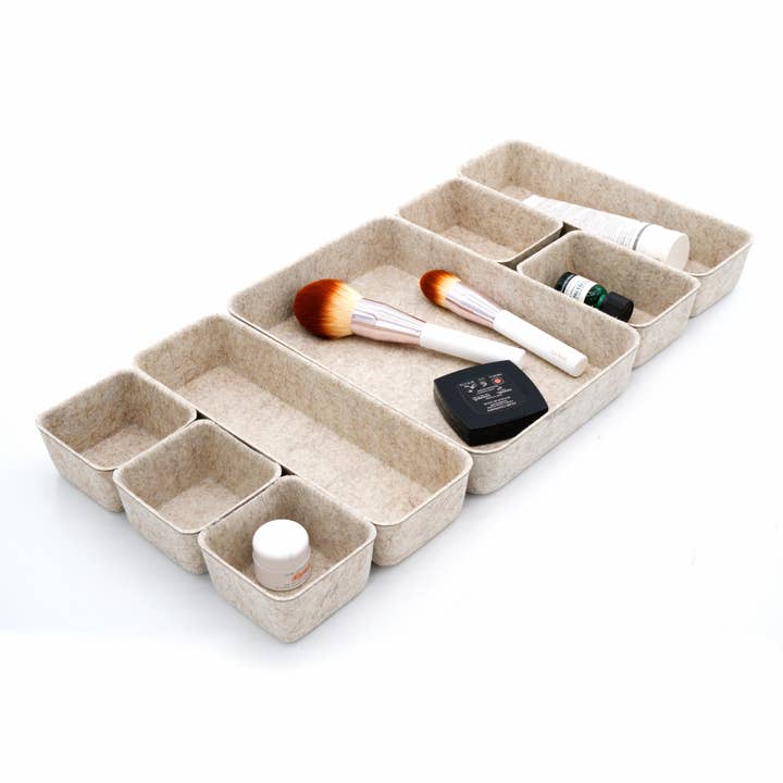 8 Piece Desk Drawer Organizer Trays for wholesale by Welaxy