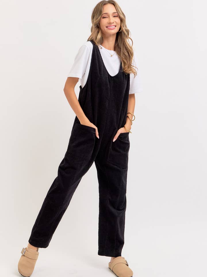 Sweet Lovely by Jen - Wholesale Overalls - Women's - PULL-ON-STYLE CORDUROY OVERALL JUMPSUIT36