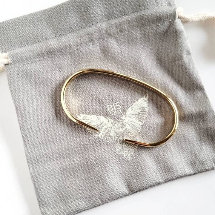 Bisjoux - Wholesale Cuff Bracelet - Brass Palmlet cuff palm cuff bangle bracelet