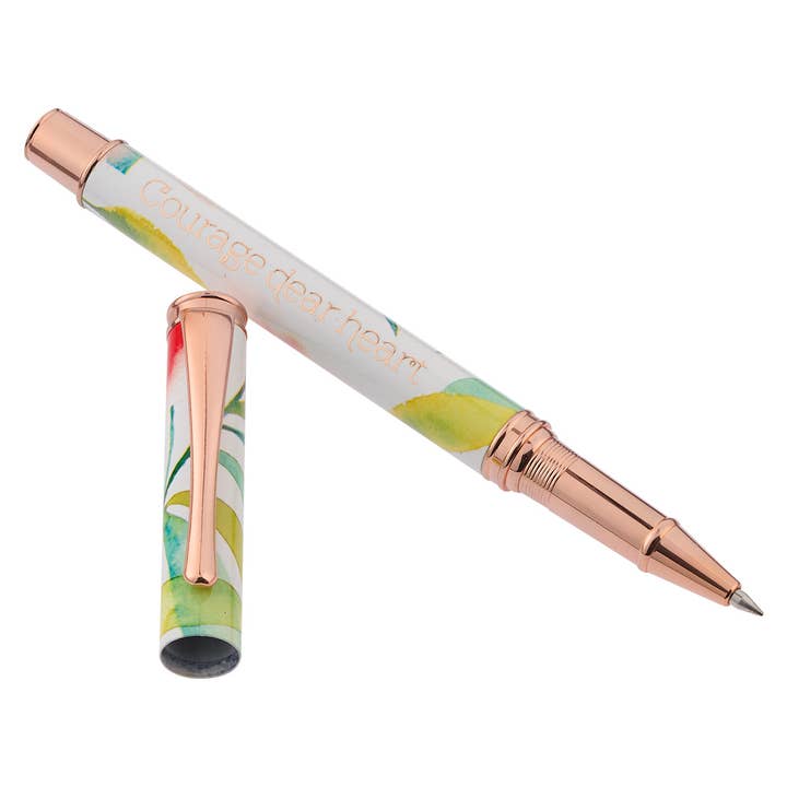 Christian Art Gifts - Wholesale Pen - Pen in Gift Box Orange Blossoms Courage