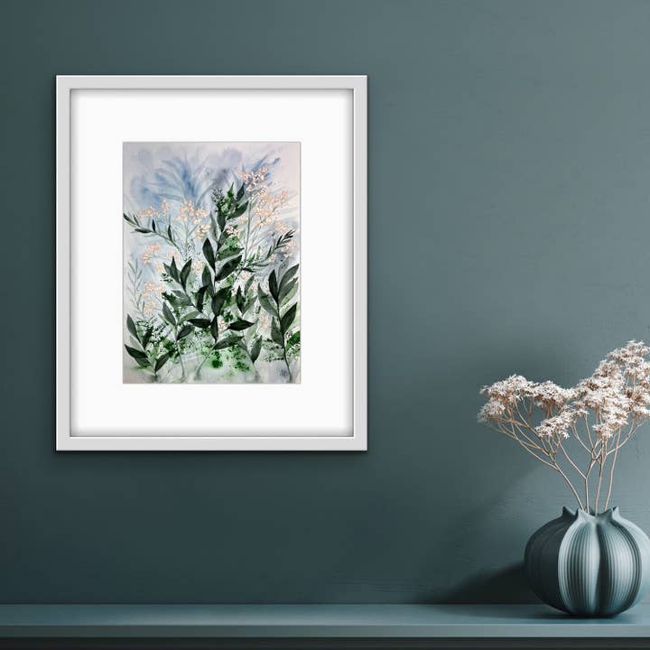 "Evening Botanical Mist" Fine Art Print (Various Sizes) for wholesale by Isabelle Hughes Art