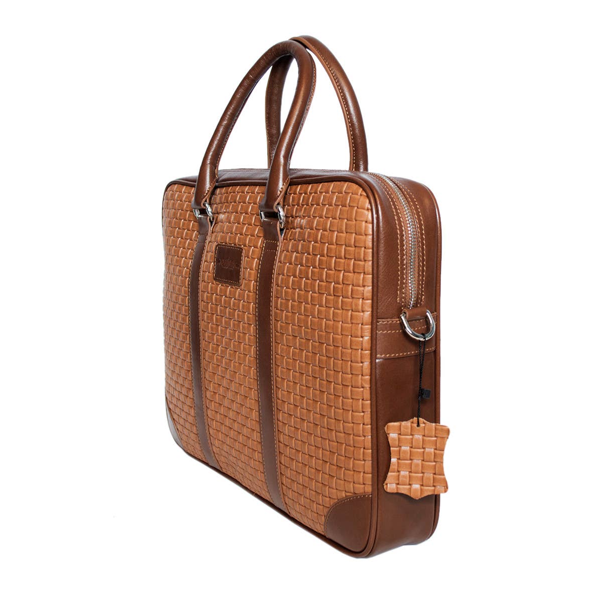 Arrigo - Wholesale Laptop Bag - Unisex - Leather Laptop Bag 15.6 Inches in 4 Colors Braided Leather8