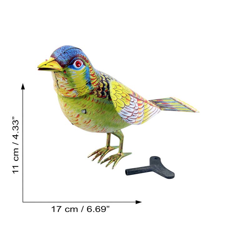 Tribal Trade GmbH - Wholesale Decorative Figurine - Tin toy singing bird songbird4