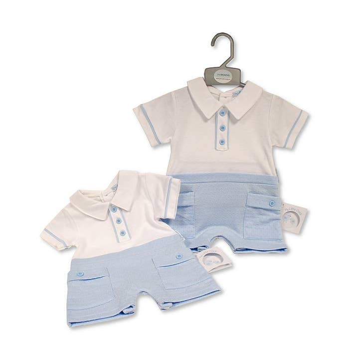 Ensemble faux 2 pièces pour bébés garçons avec poches - 6317 pour la vente par Sheldon International